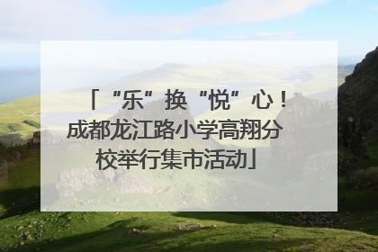 “乐”换“悦”心！成都龙江路小学高翔分校举行集市活动