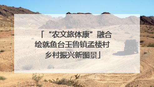 “农文旅体康”融合绘就鱼台王鲁镇孟楼村乡村振兴新图景