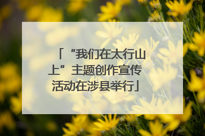“我们在太行山上”主题创作宣传活动在涉县举行