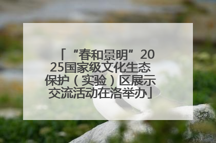 “春和景明”2025国家级文化生态保护（实验）区展示交流活动在洛举办