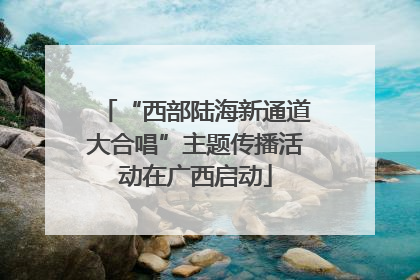 “西部陆海新通道大合唱”主题传播活动在广西启动