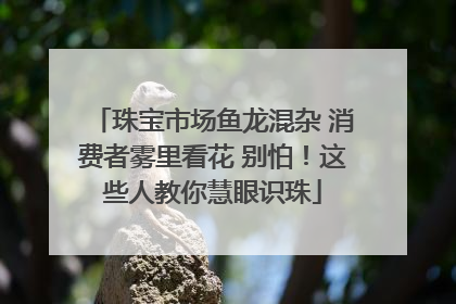 珠宝市场鱼龙混杂 消费者雾里看花 别怕！这些人教你慧眼识珠