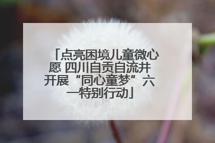 点亮困境儿童微心愿 四川自贡自流井开展“同心童梦”六一特别行动