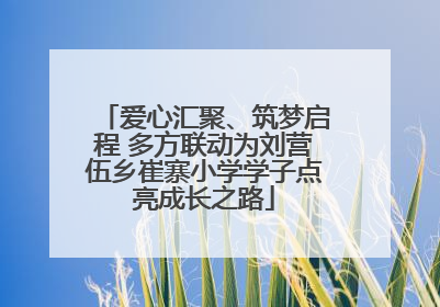 爱心汇聚、筑梦启程 多方联动为刘营伍乡崔寨小学学子点亮成长之路