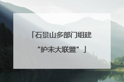 石景山多部门组建“护未大联盟”