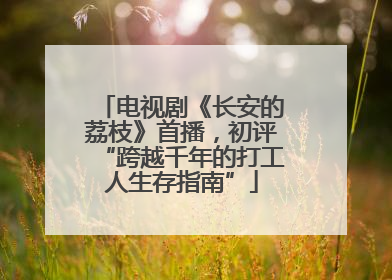 电视剧《长安的荔枝》首播，初评“跨越千年的打工人生存指南”