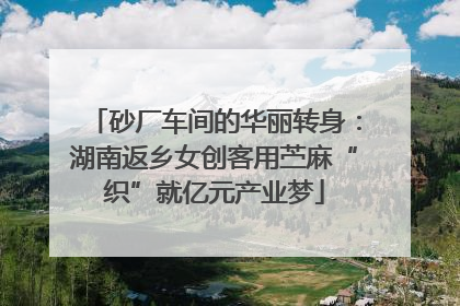 砂厂车间的华丽转身：湖南返乡女创客用苎麻“织”就亿元产业梦