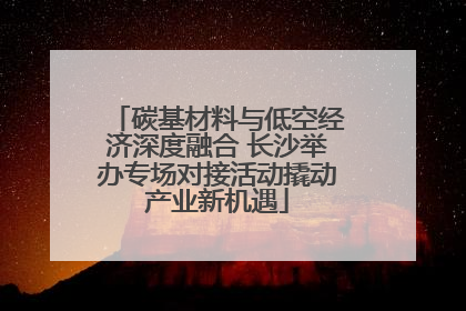 碳基材料与低空经济深度融合 长沙举办专场对接活动撬动产业新机遇