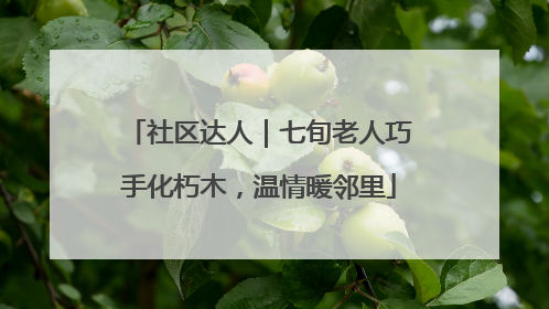 社区达人｜七旬老人巧手化朽木，温情暖邻里