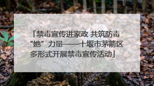 禁毒宣传进家政 共筑防毒“她”力量——十堰市茅箭区多形式开展禁毒宣传活动