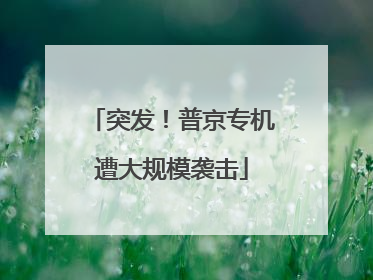 突发！普京专机遭大规模袭击