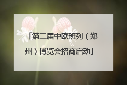 第二届中欧班列（郑州）博览会招商启动