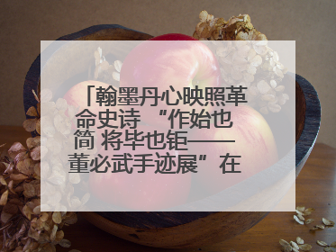 翰墨丹心映照革命史诗 “作始也简 将毕也钜——董必武手迹展”在福州开幕