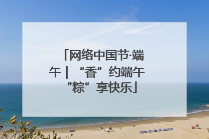 网络中国节·端午｜“香”约端午 “粽”享快乐