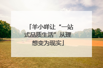羊小咩让“一站式品质生活”从理想变为现实