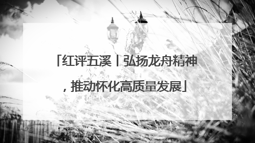 红评五溪丨弘扬龙舟精神，推动怀化高质量发展