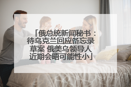 俄总统新闻秘书：待乌克兰回应备忘录草案 俄美乌领导人近期会晤可能性小