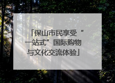 保山市民享受“一站式”国际购物与文化交流体验