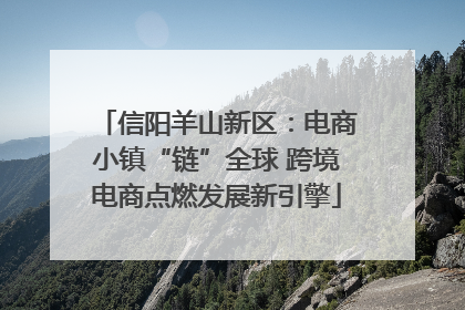 信阳羊山新区：电商小镇“链”全球 跨境电商点燃发展新引擎
