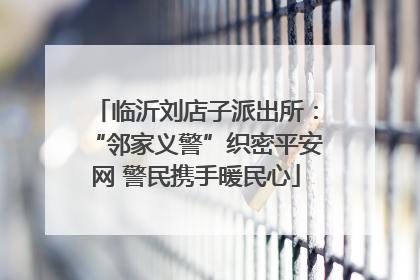 临沂刘店子派出所：“邻家义警”织密平安网 警民携手暖民心