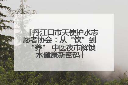 丹江口市天使护水志愿者协会：从“饮”到“养” 中医夜市解锁水健康新密码