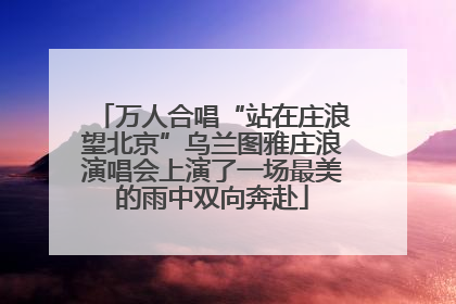 万人合唱“站在庄浪望北京”乌兰图雅庄浪演唱会上演了一场最美的雨中双向奔赴