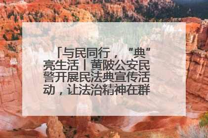 与民同行，“典”亮生活丨黄陂公安民警开展民法典宣传活动，让法治精神在群众心中落地生根