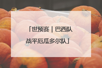 世预赛｜巴西队战平厄瓜多尔队