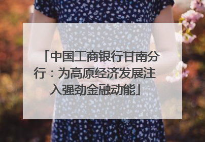 中国工商银行甘南分行：为高原经济发展注入强劲金融动能