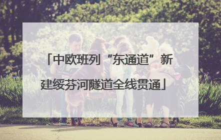 中欧班列“东通道”新建绥芬河隧道全线贯通