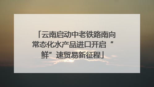 云南启动中老铁路南向常态化水产品进口开启“鲜”速贸易新征程