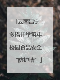 云南昌宁：多措并举筑牢校园食品安全“防护墙”