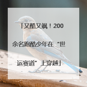 又酷又飒！200余名跑酷少年在“世运赛道”上穿越