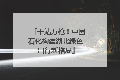 千站万枪！中国石化构建湖北绿色出行新格局