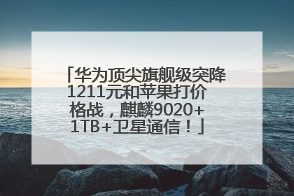 华为顶尖旗舰级突降1211元和苹果打价格战，麒麟9020+1TB+卫星通信！