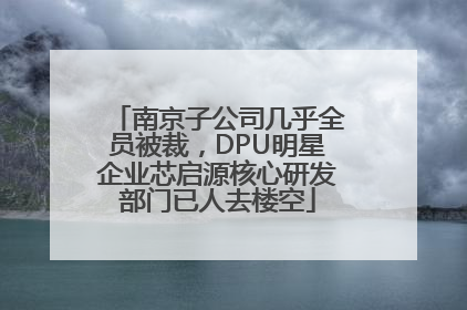 南京子公司几乎全员被裁，DPU明星企业芯启源核心研发部门已人去楼空