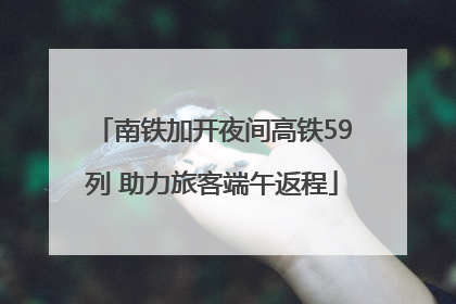 南铁加开夜间高铁59列 助力旅客端午返程