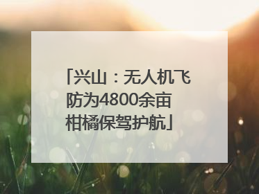 兴山：无人机飞防为4800余亩柑橘保驾护航