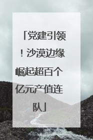 党建引领！沙漠边缘崛起超百个亿元产值连队