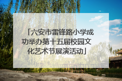 六安市雷锋路小学成功举办第十五届校园文化艺术节展演活动