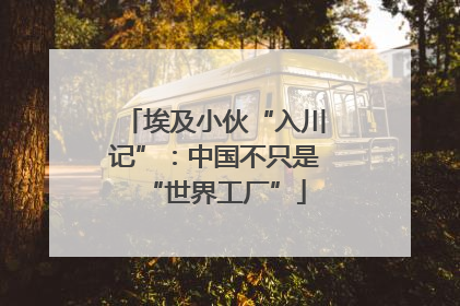 埃及小伙“入川记”：中国不只是“世界工厂”