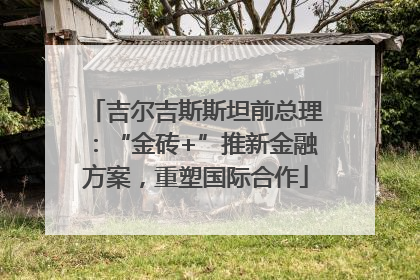 吉尔吉斯斯坦前总理：“金砖+”推新金融方案，重塑国际合作