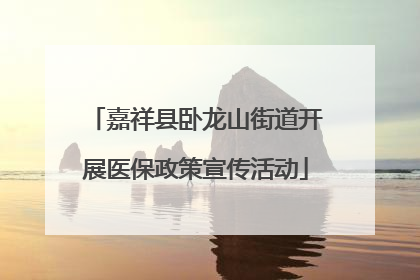 嘉祥县卧龙山街道开展医保政策宣传活动