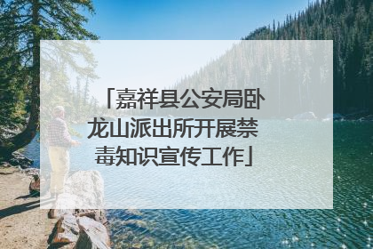 嘉祥县公安局卧龙山派出所开展禁毒知识宣传工作