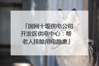 国网十堰供电公司开发区供电中心：帮老人排除用电隐患