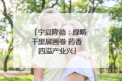 宁夏隆德：绿畴千里展画卷 药香四溢产业兴