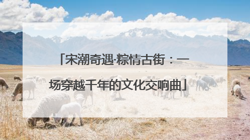 宋潮奇遇·粽情古街：一场穿越千年的文化交响曲