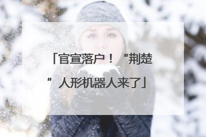 官宣落户！“荆楚”人形机器人来了
