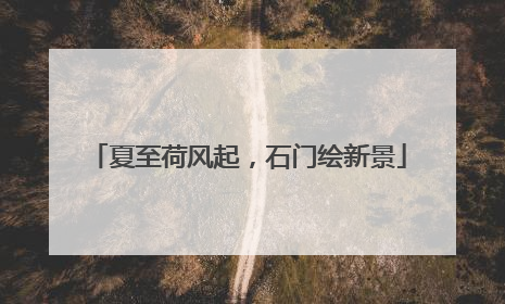 夏至荷风起，石门绘新景