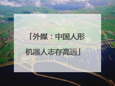 外媒：中国人形机器人志存高远